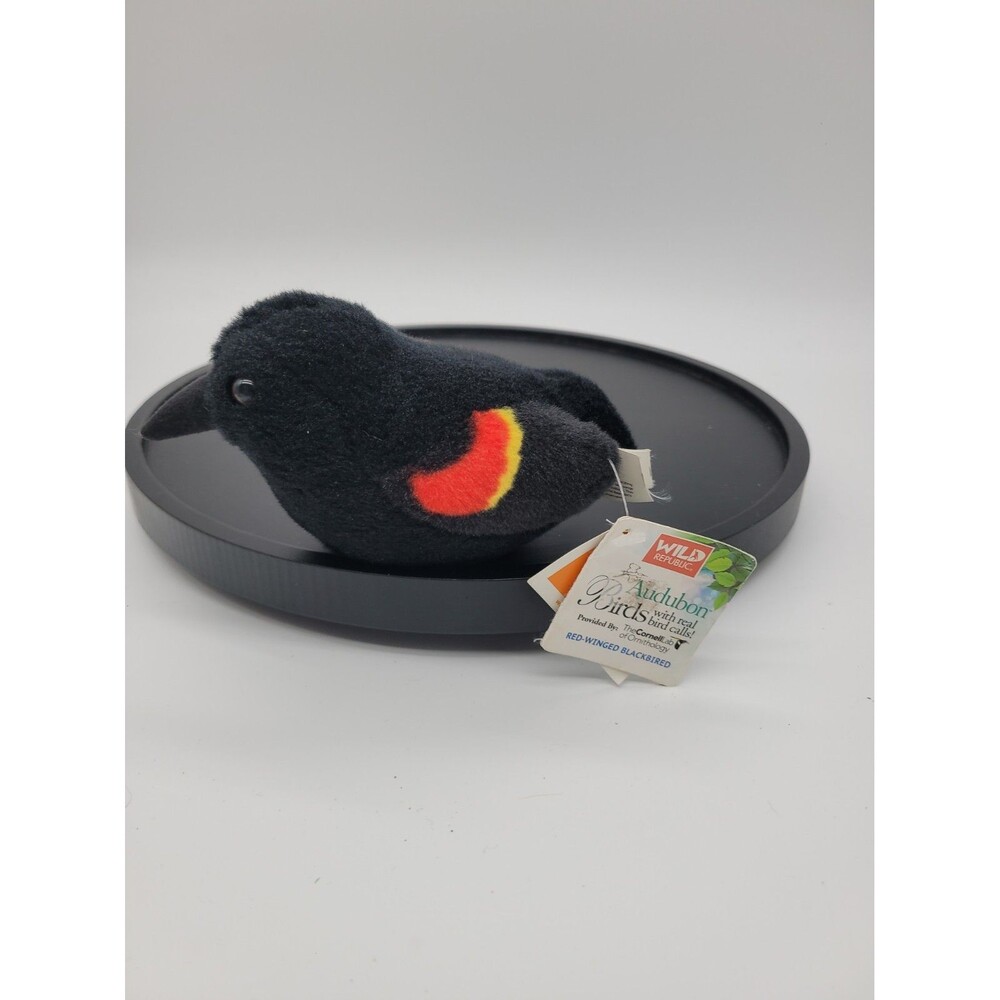 Audubon Red Winged Blackbird From Wild Republic K&M Tags WORKS Bird Calls Read